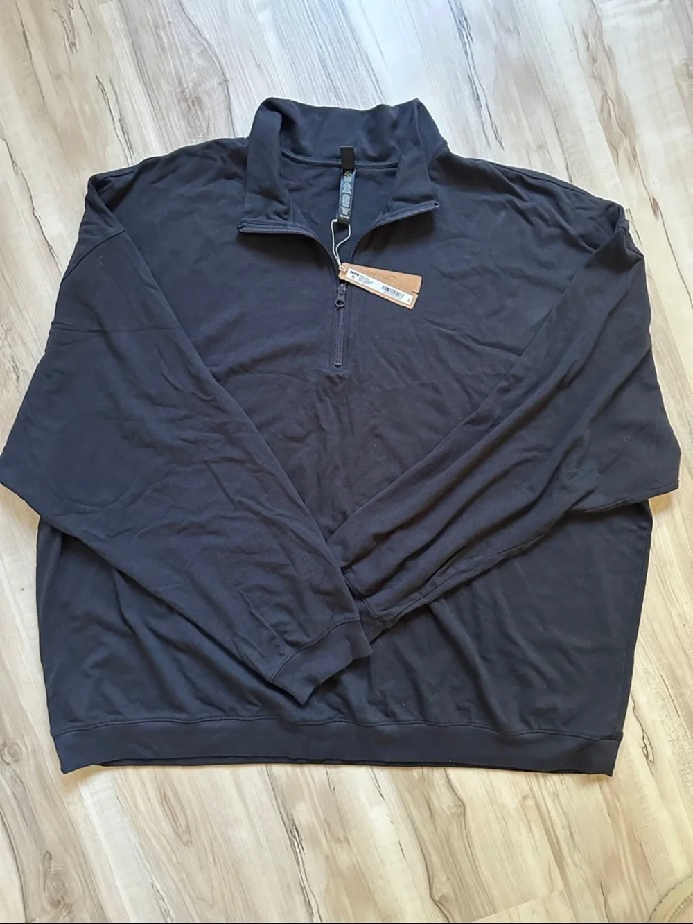 SKIMS Quarter-Zip Pullover - Black​
